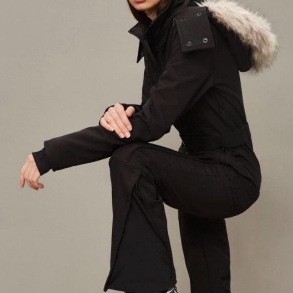 Topshop Sno Snowsuit Ski Suit Winter Jumpsuit One Piece Long Sleeve NO HOOD